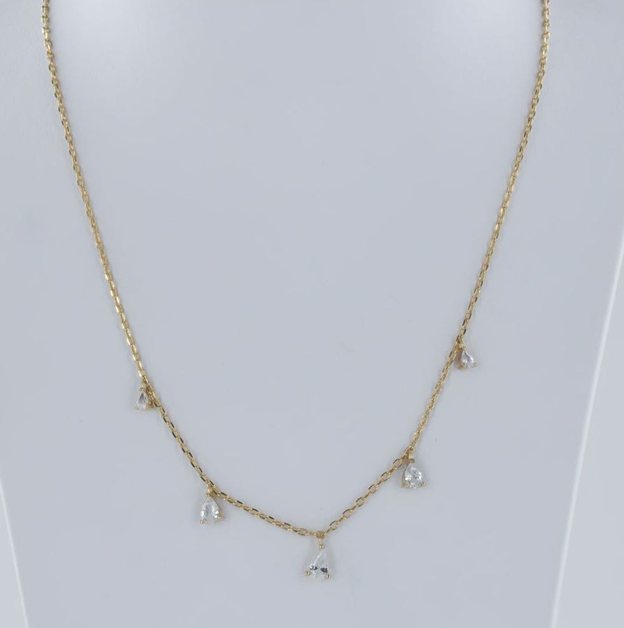 NEW CZ CHARM NECKLACE