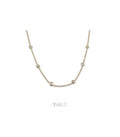 NEW CZ ENCLOSED CHAIN NECKLACE