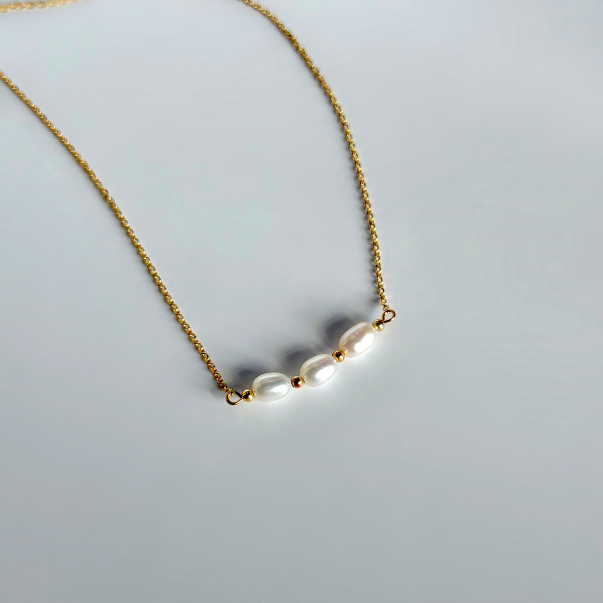 Triple Pearl Necklace