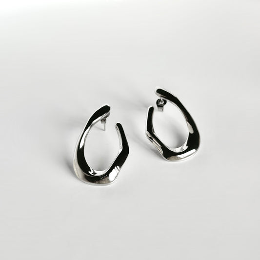 stainless steel statement earrrings